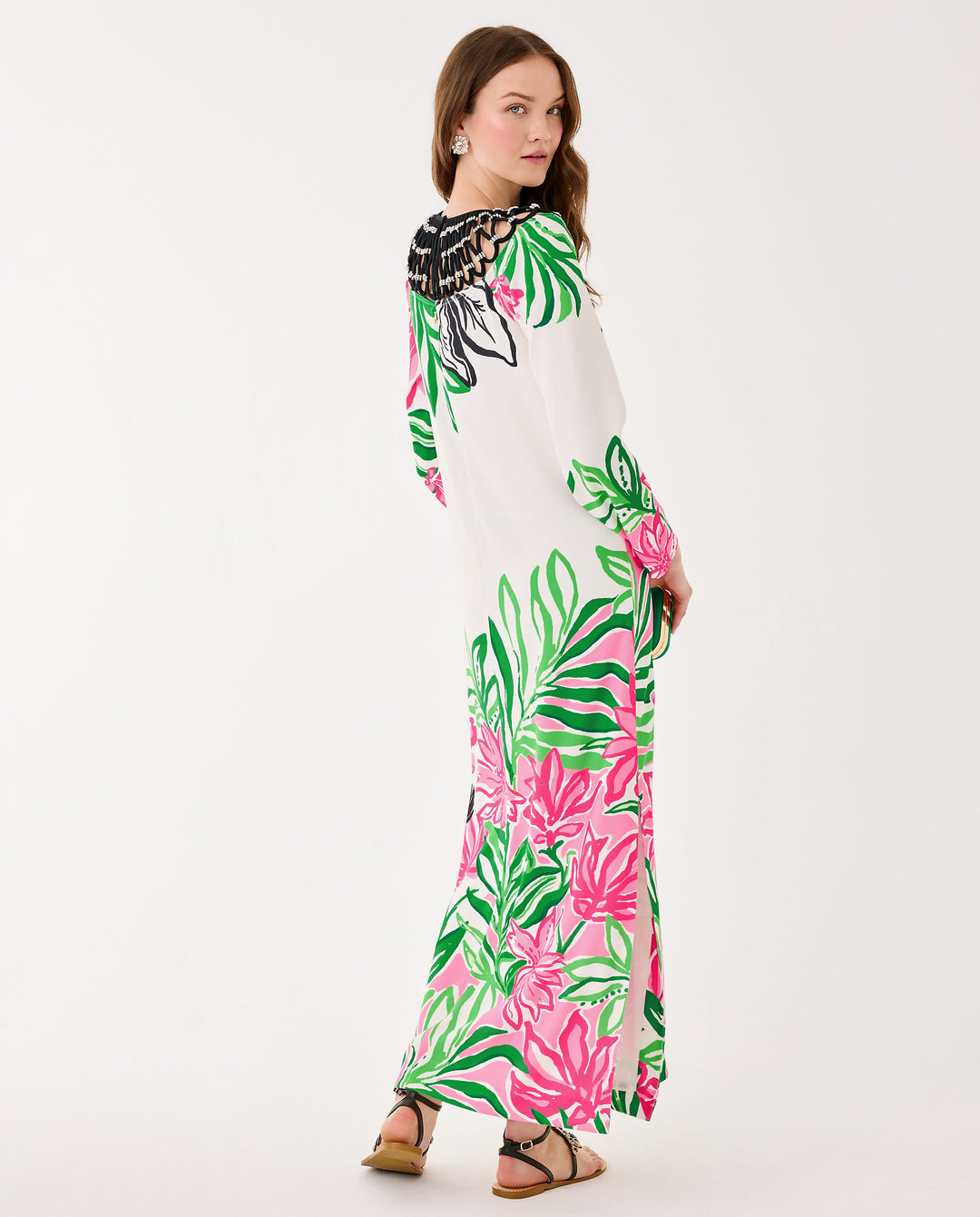 Jaycen Maxi Dress - Coconut Prancing