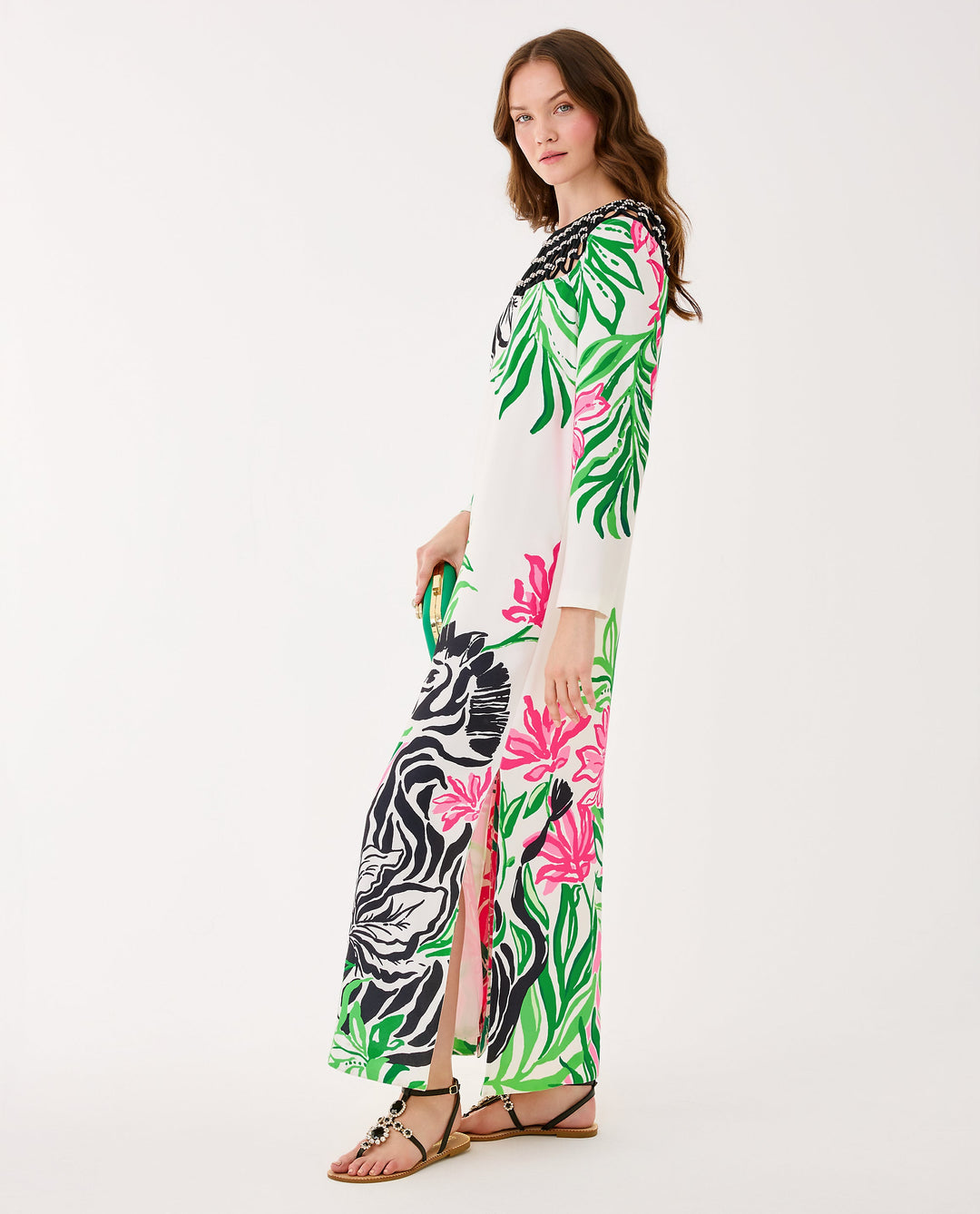 Jaycen Maxi Dress - Coconut Prancing