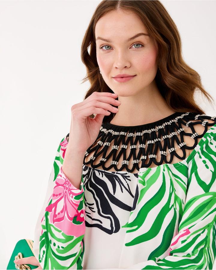 Jaycen Maxi Dress - Coconut Prancing