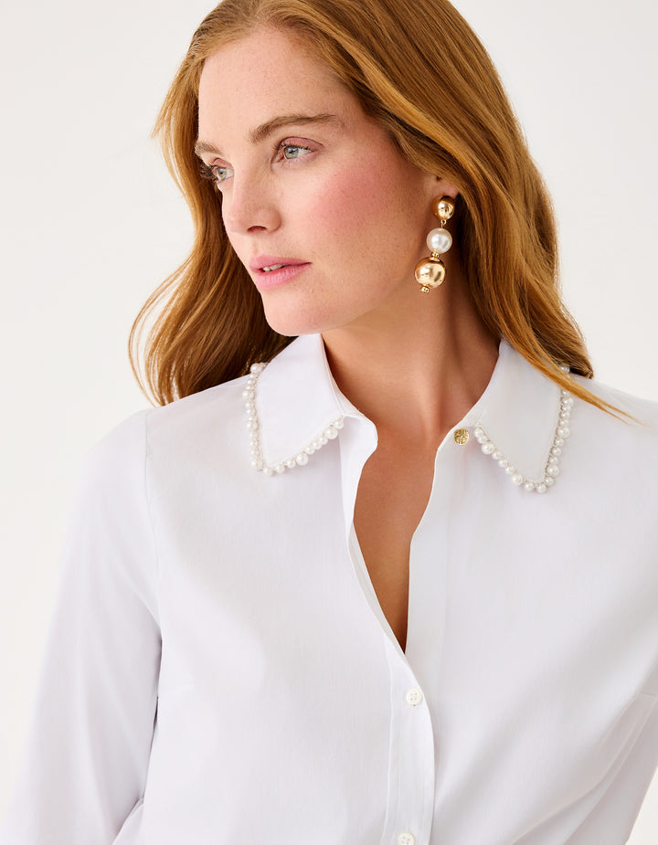 The Pearl Lilly Shirt - Resort White