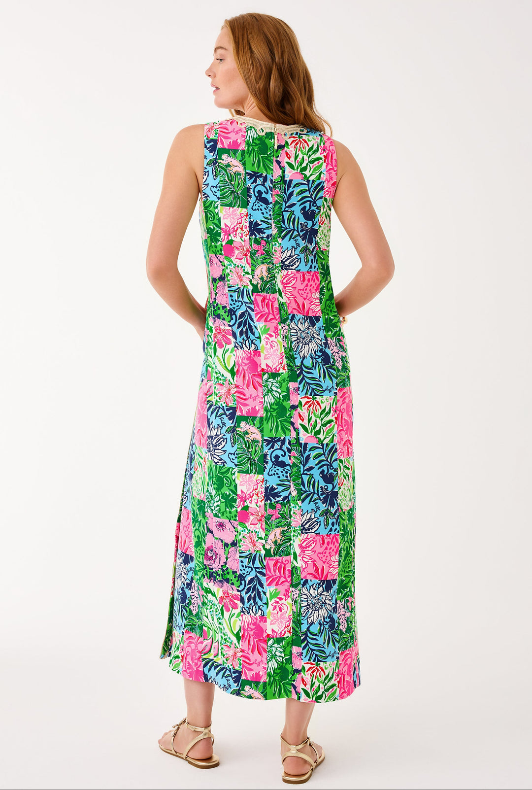 Edita Maxi Shift Dress - Multi Party Punch
