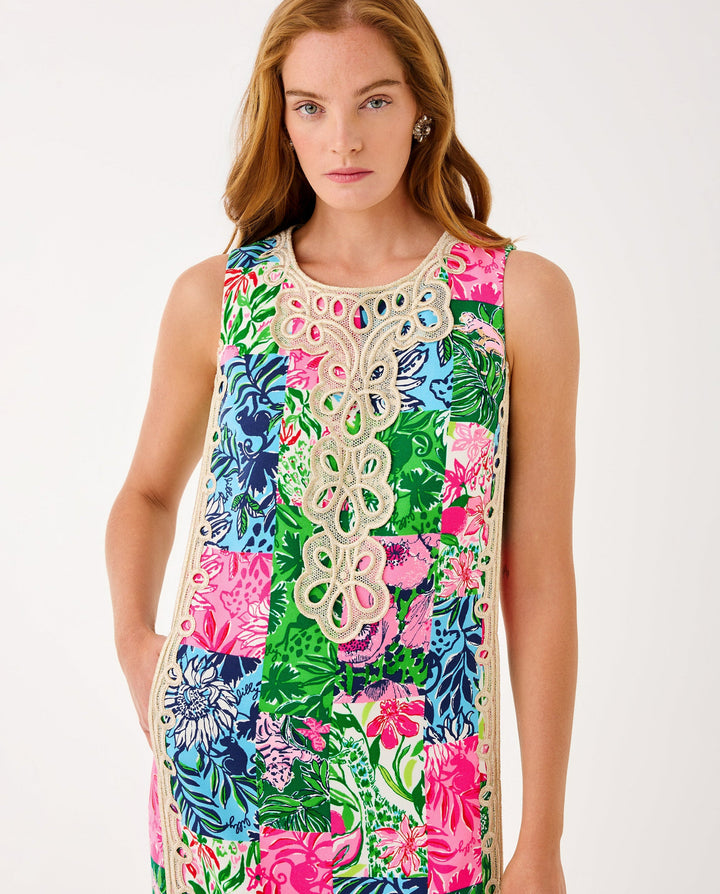 Edita Maxi Shift Dress - Multi Party Punch