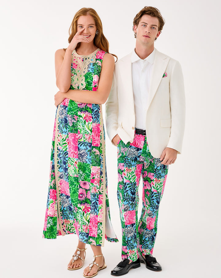 Edita Maxi Shift Dress - Multi Party Punch