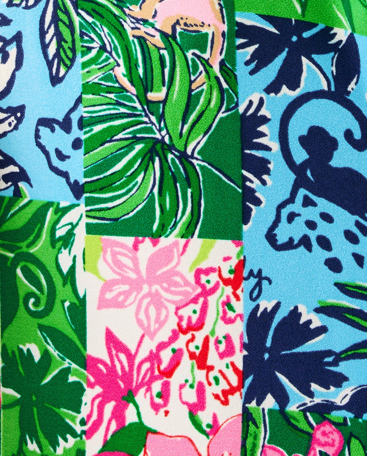 Edita Maxi Shift Dress - Multi Party Punch