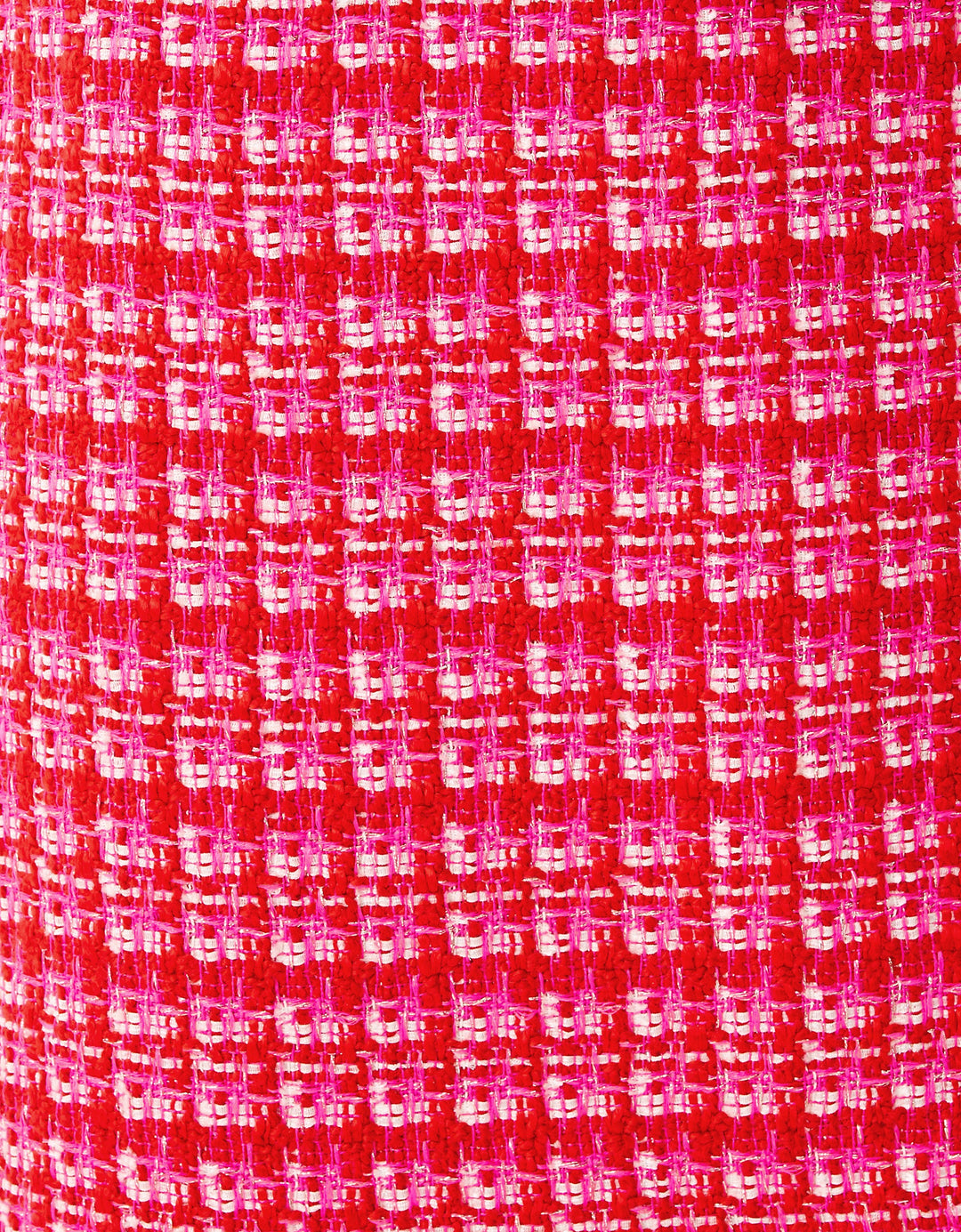 Kels Boucle Mini Skirt - Cranberry Red Fiesta Boucle