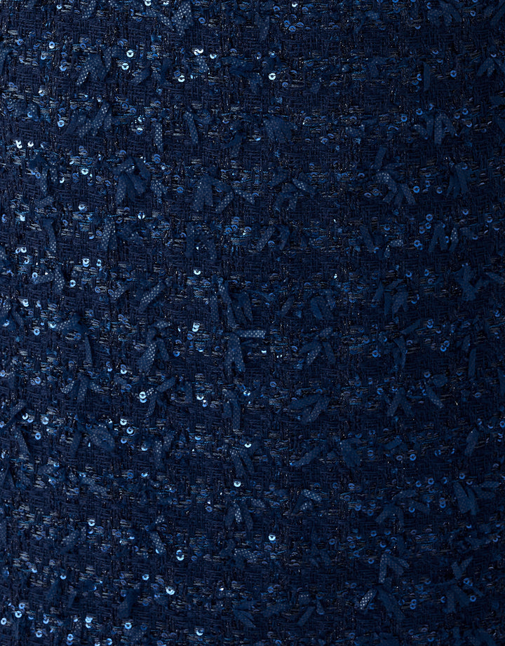 Kels Boucle Mini Skirt - Low Tide Navy After Party