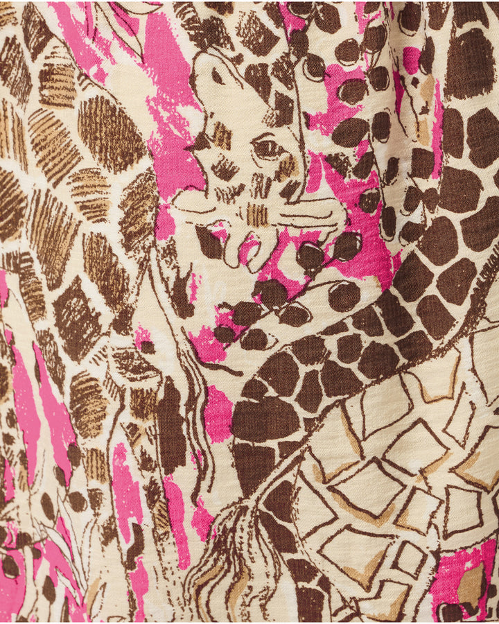Axton Midi Dress - Pink Aster Sketching