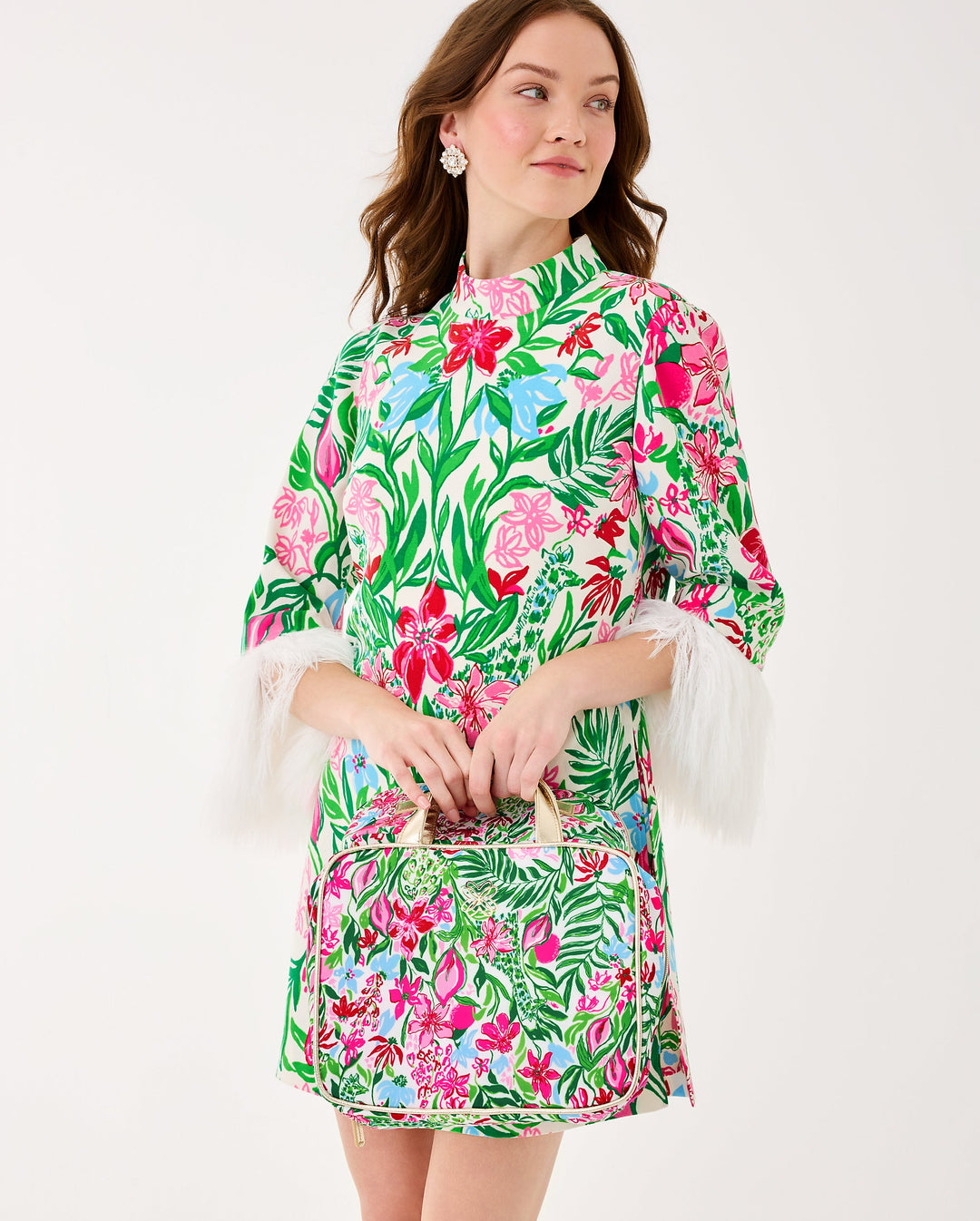 Constance Cosmetic Case - Multi Glowing Gardens