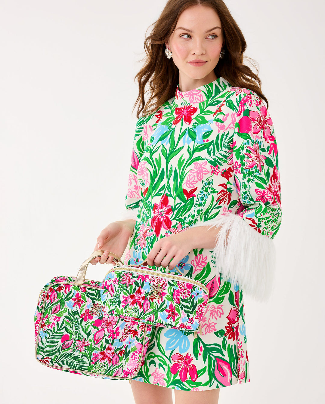 Constance Cosmetic Case - Multi Glowing Gardens