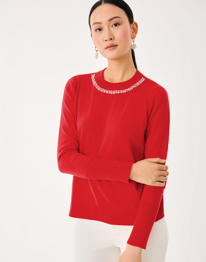 Morgen Sweater - Cranberry Red
