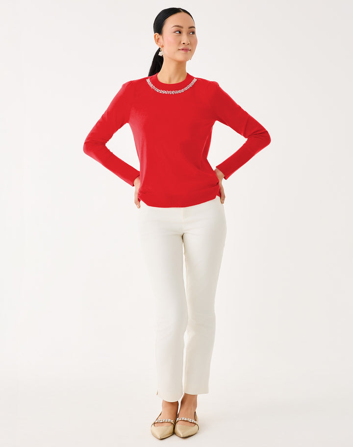 Morgen Sweater - Cranberry Red