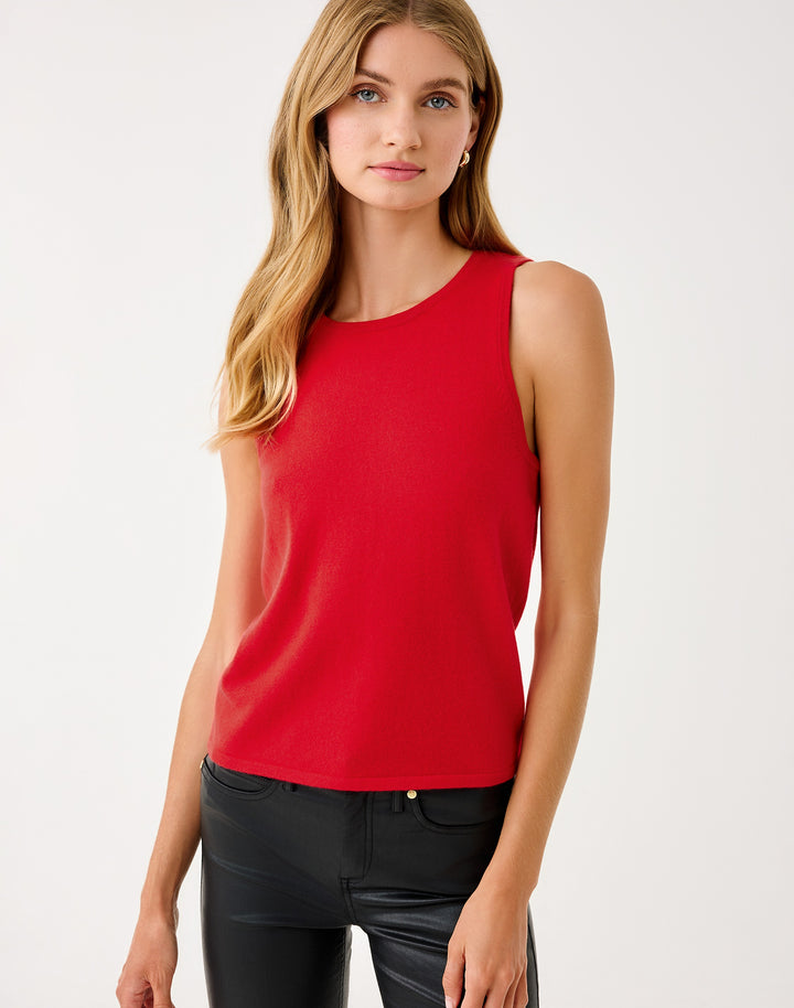 Harp Sweater Shell - Cranberry