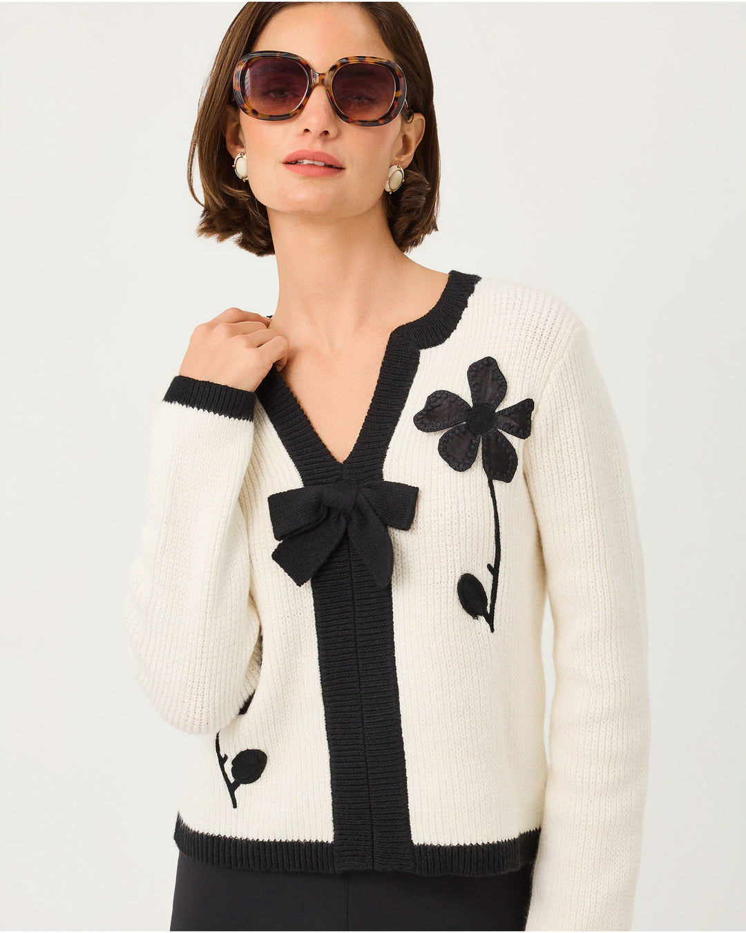 Esmeralda Sweater - Coconut Fancy Fleur