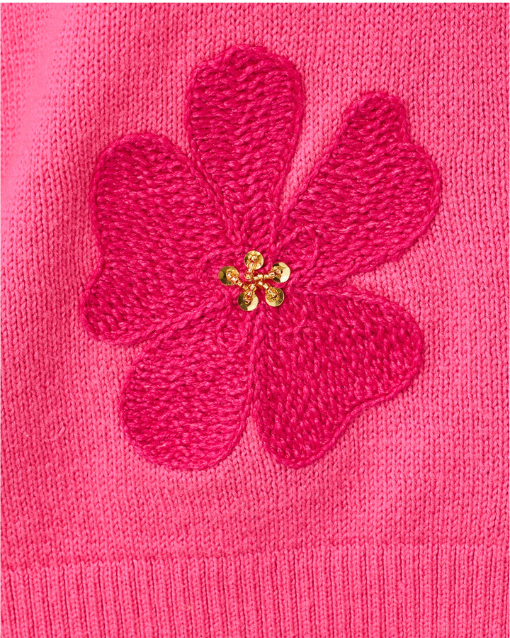 Millard Sweater - Pink Aster Big Lillys Flower