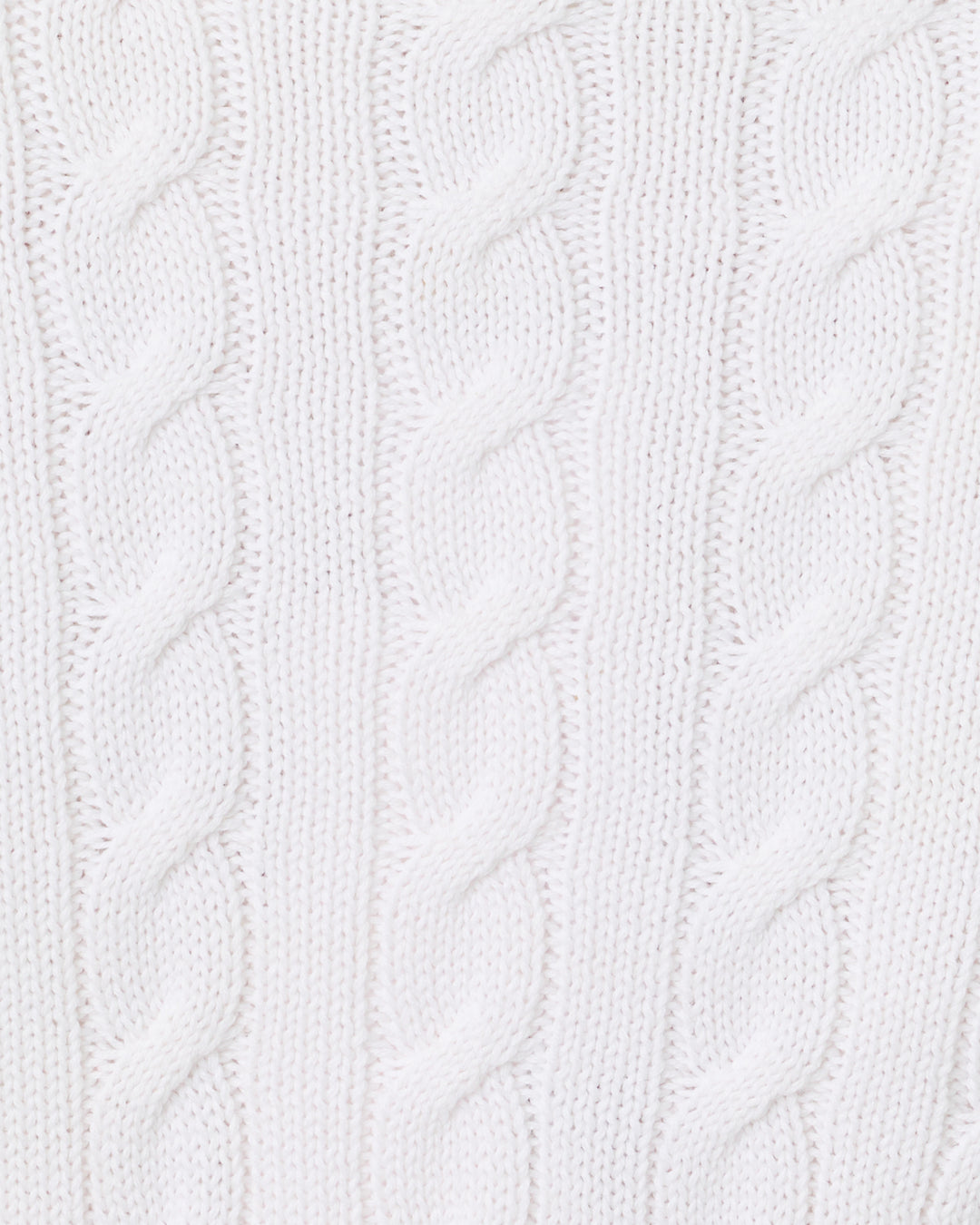 Brockton Crew Neck Cardigan - Resort White X Capri Blue Tipping
