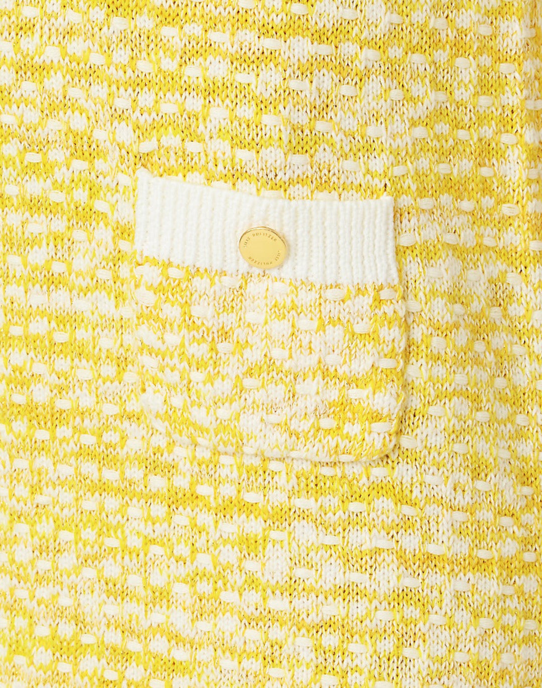 Theodorah Polo Sweater Dress - Estelle Yellow Metallic Peppermint Palm Lou Theodorah Polo Sweater Dress - Estelle Yellow Metallic Peppermint Palm Lou