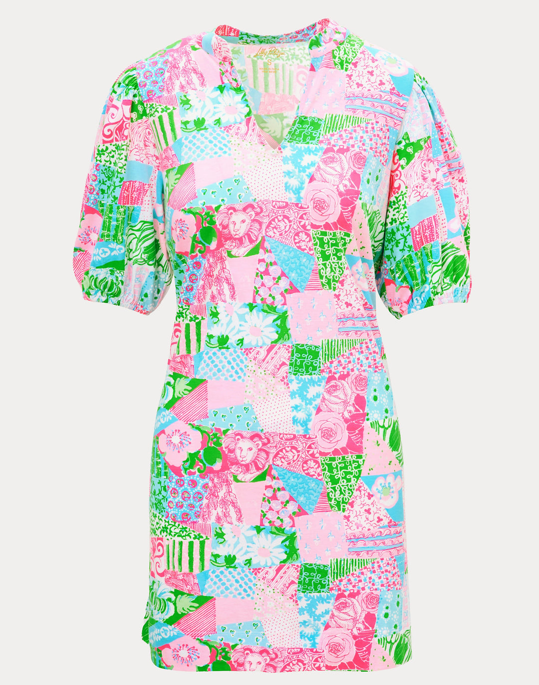 Carey Dress - Multi Crazy Quilt