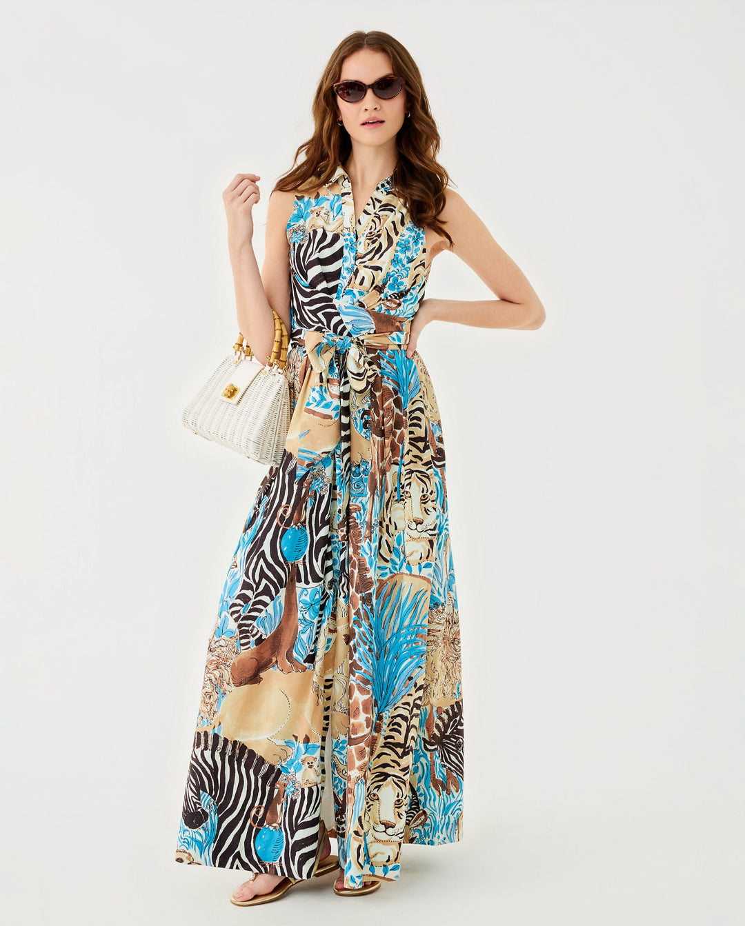 Marria Stretch Maxi Dress - Breezy Aqua Lilly Zoo