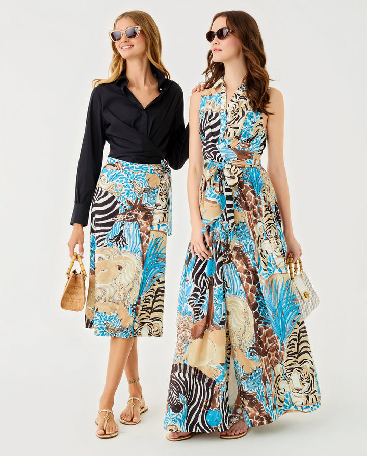 Marria Stretch Maxi Dress - Breezy Aqua Lilly Zoo