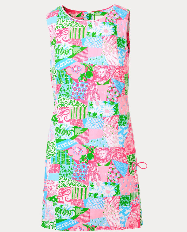 Ettie Stretch Shift Dress - Multi Crazy Quilt