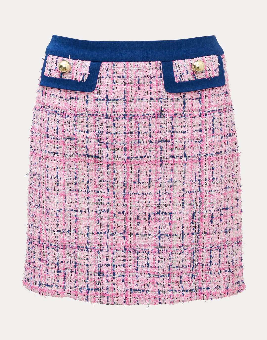 Jennifer Boucle Mini Skirt - Confetti Pink Eyelash