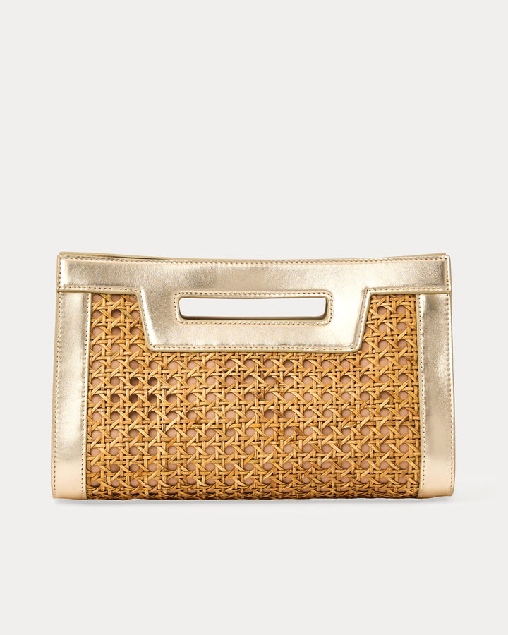 Liza Cane Clutch - Natural