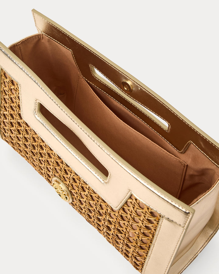 Liza Cane Clutch - Natural