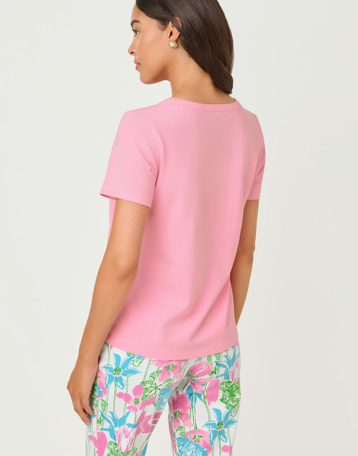 Shell Pink Top Clairmont Pearl Knit Top - Conch Shell Pink – Peppermint Palm Lou