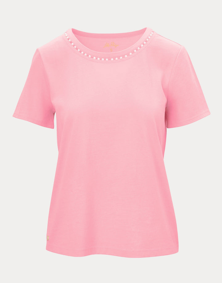 Clairmont Pearl Knit Top - Conch Shell Pink