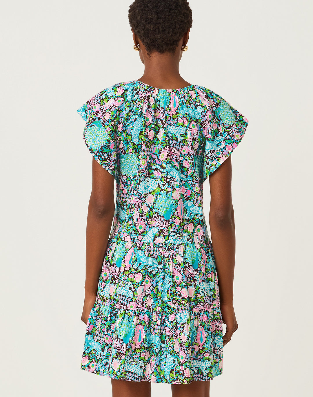 Norella Linen Dress - Multi Royal Zoo