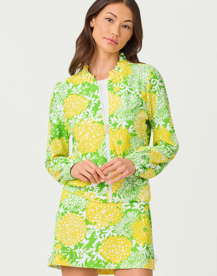 Aegean Upf 50+ Jacket - Crocodile Green Mumbo Jumbo