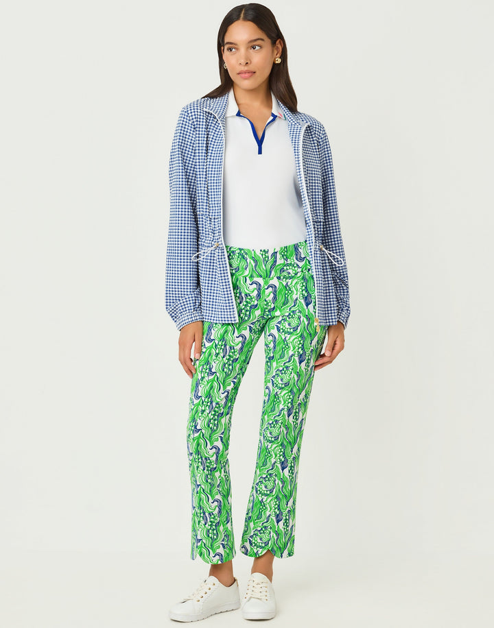 Corso Scallop Kick Flare Pant - Putting Green Lilly Of The Valley