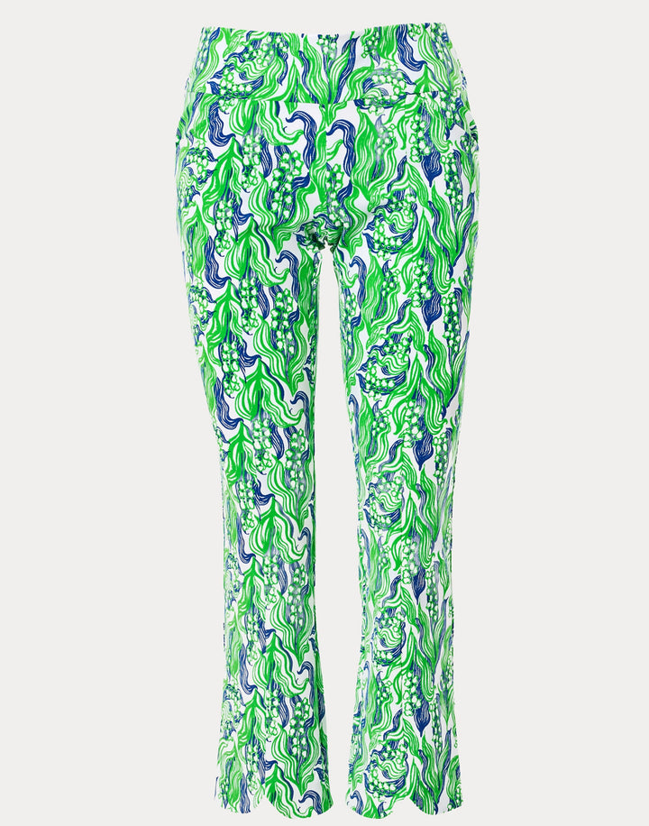 Corso Scallop Kick Flare Pant - Putting Green Lilly Of The Valley