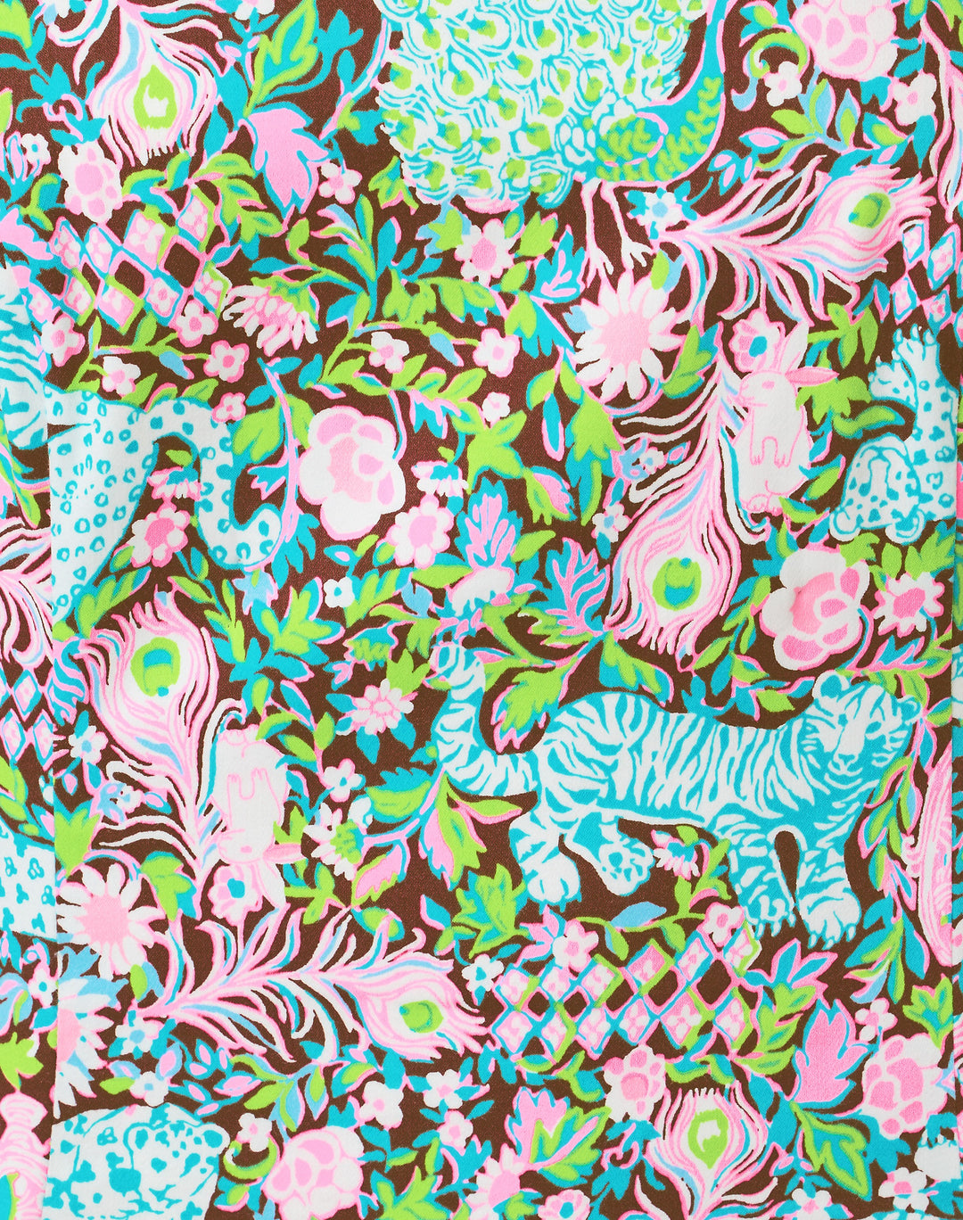 The Scallop Lilly Shift Dress - Multi Royal Zoo