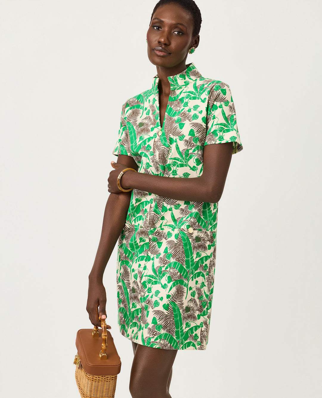 Short Sleeve Rosee Dress - Vanilla Spice Hide