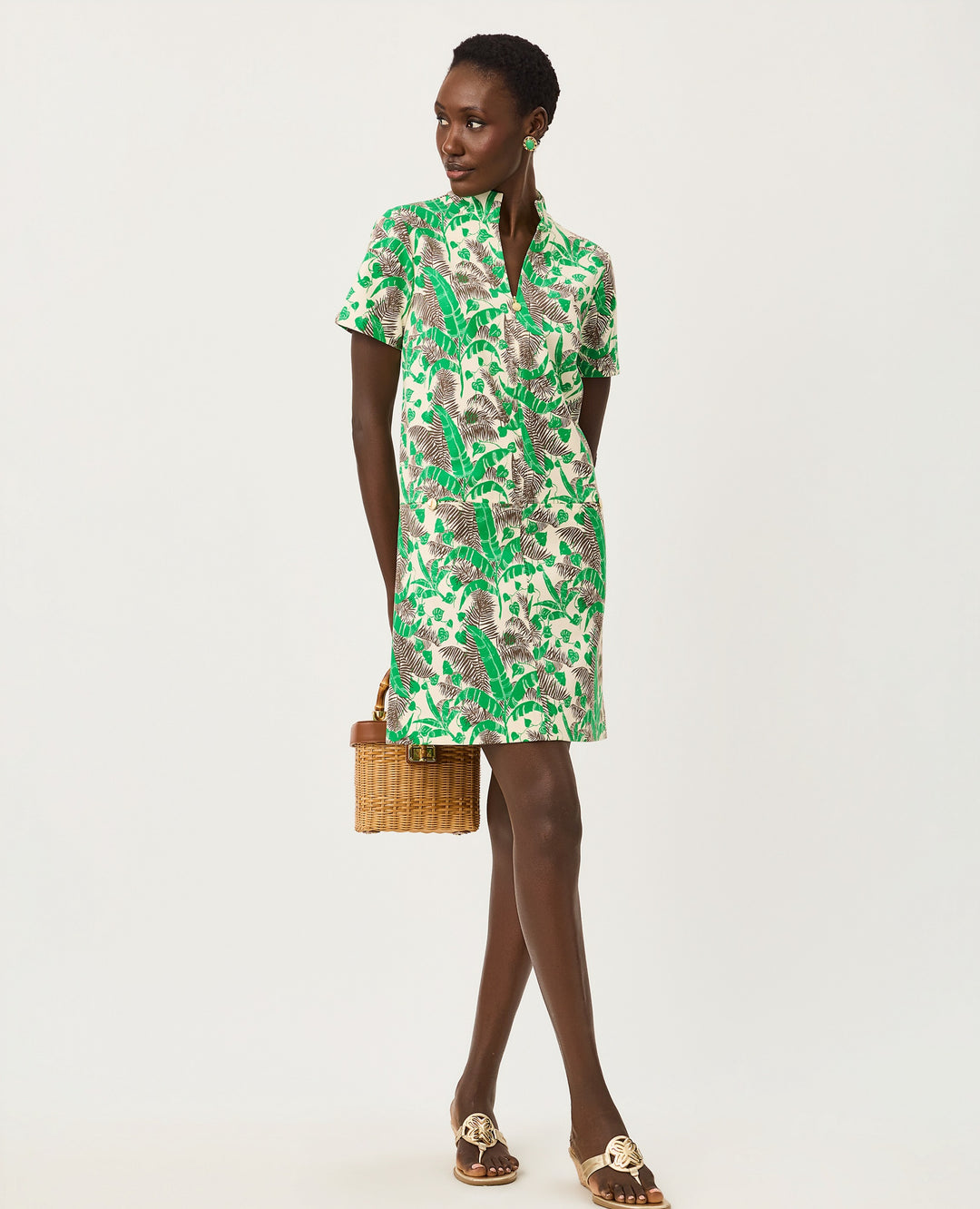 Short Sleeve Rosee Dress - Vanilla Spice Hide