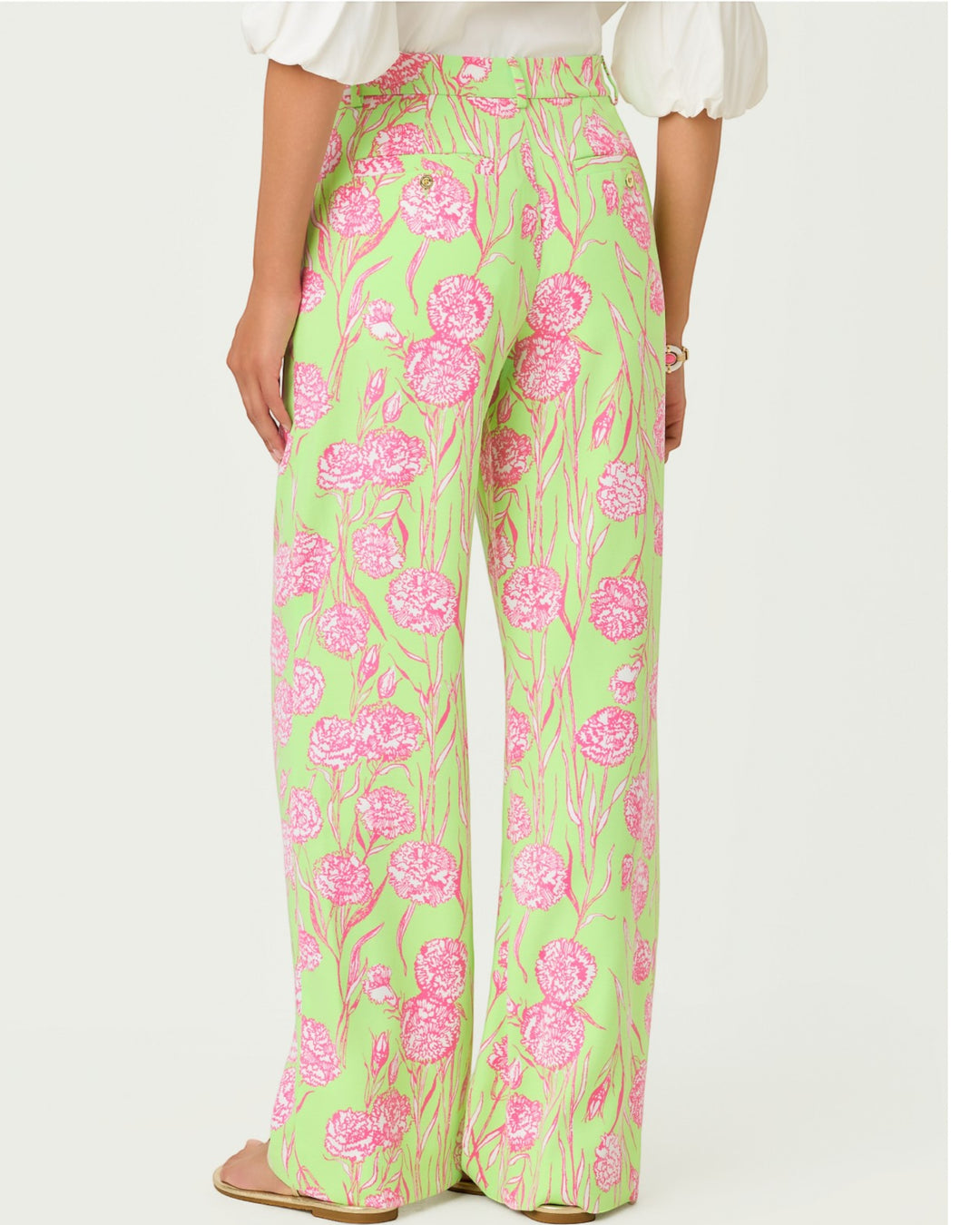 Katerini Palazzo Pants - Pistachio Macaron Alina