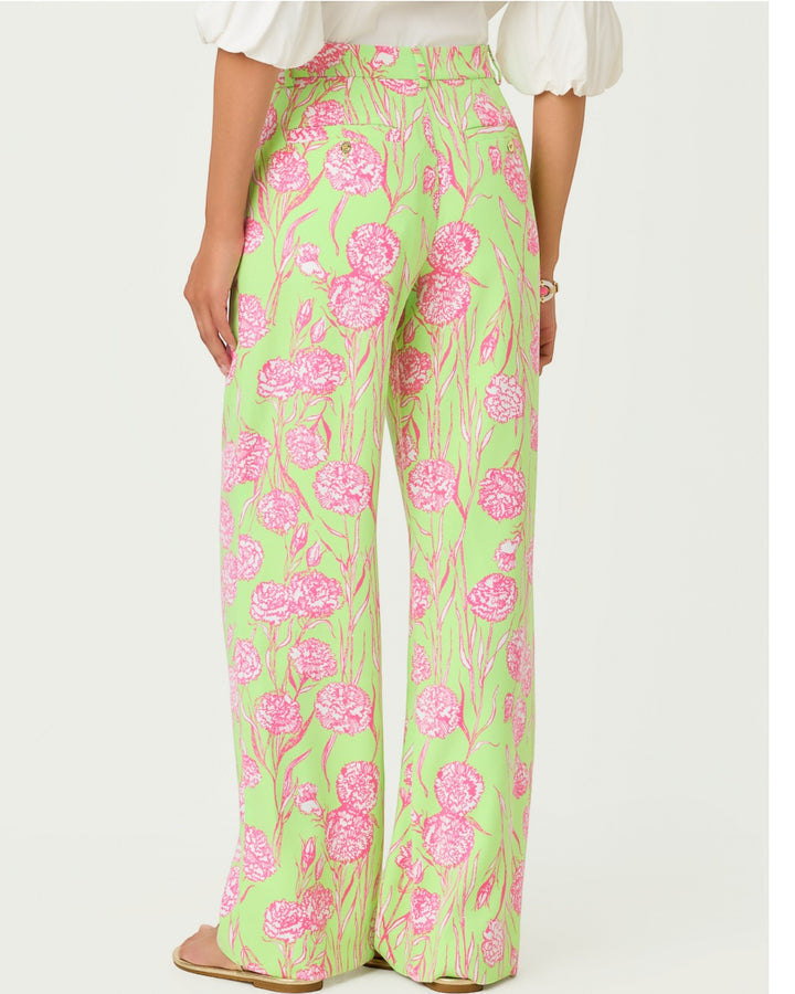 Katerini Palazzo Pants - Pistachio Macaron Alina