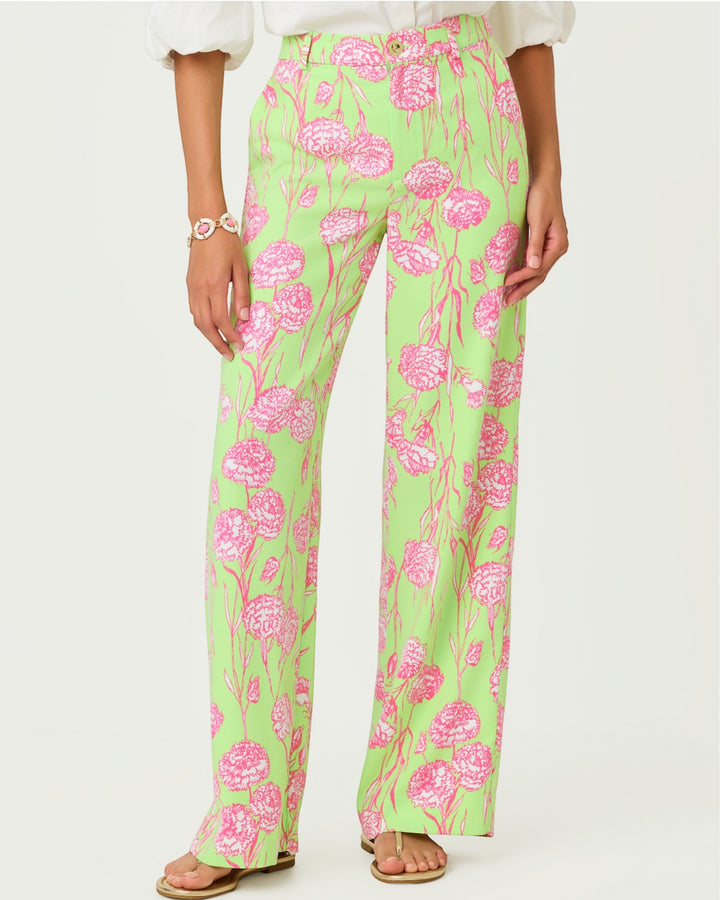 Katerini Palazzo Pants - Pistachio Macaron Alina