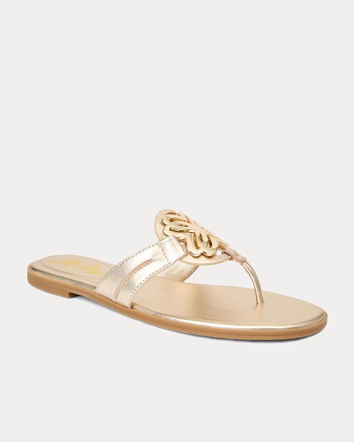 The Lilly Sandal - Gold Metallic