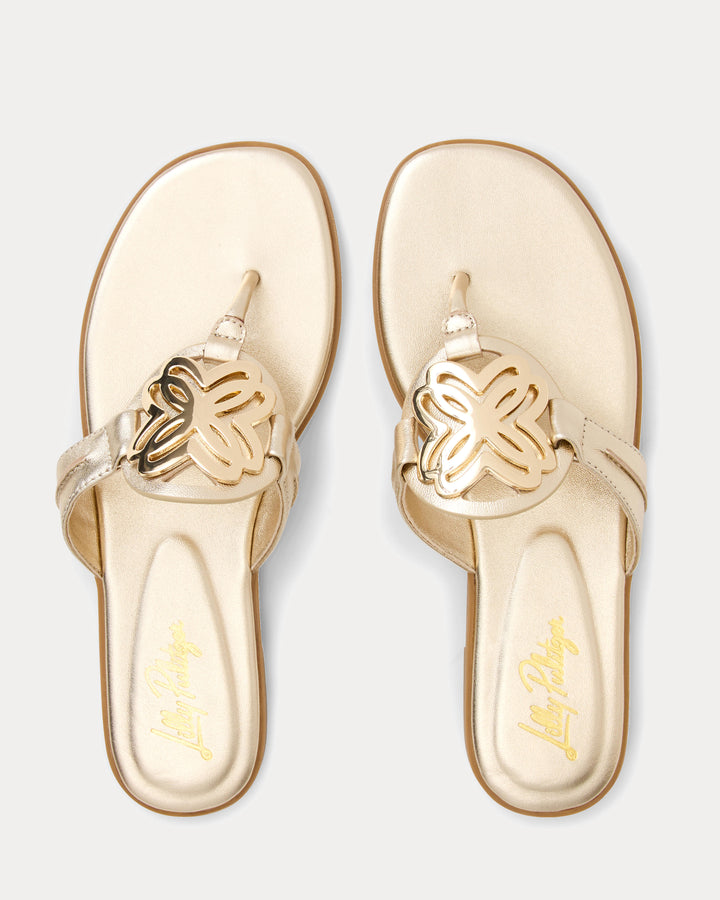 The Lilly Sandal - Gold Metallic