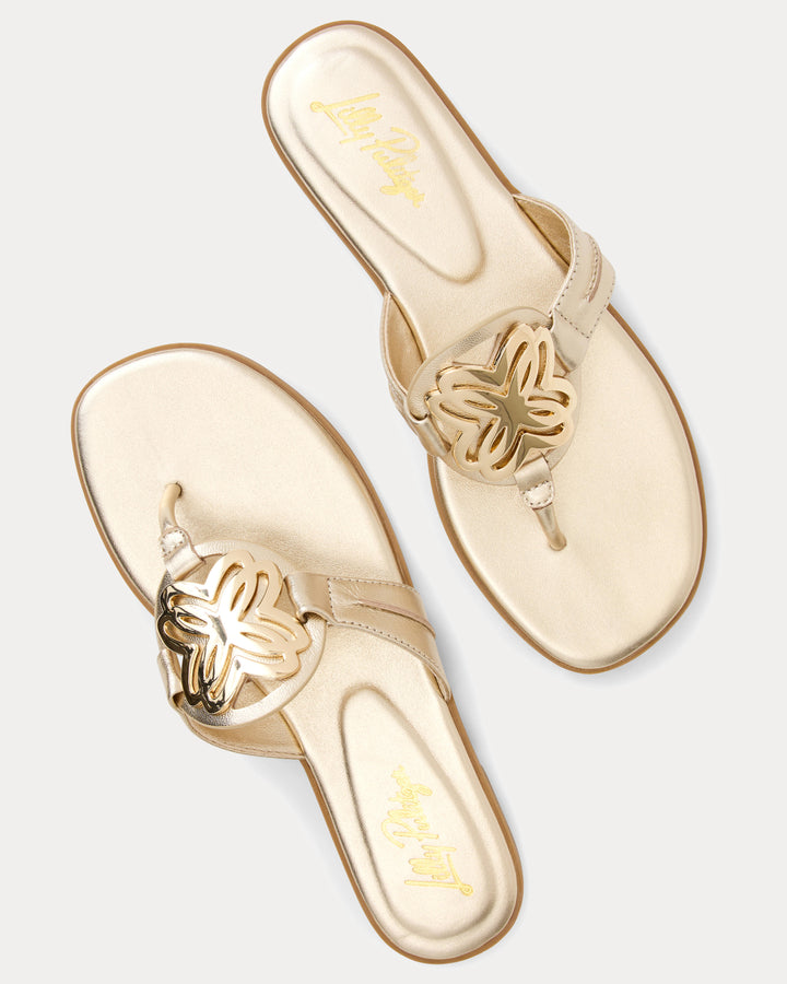 The Lilly Sandal - Gold Metallic