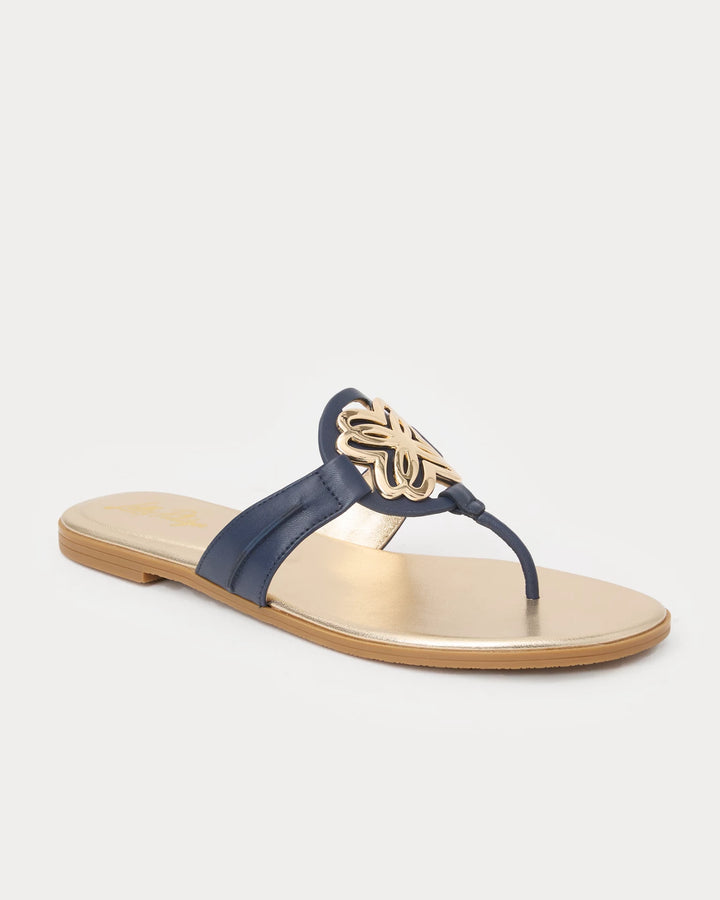The Lilly Sandal - True Navy