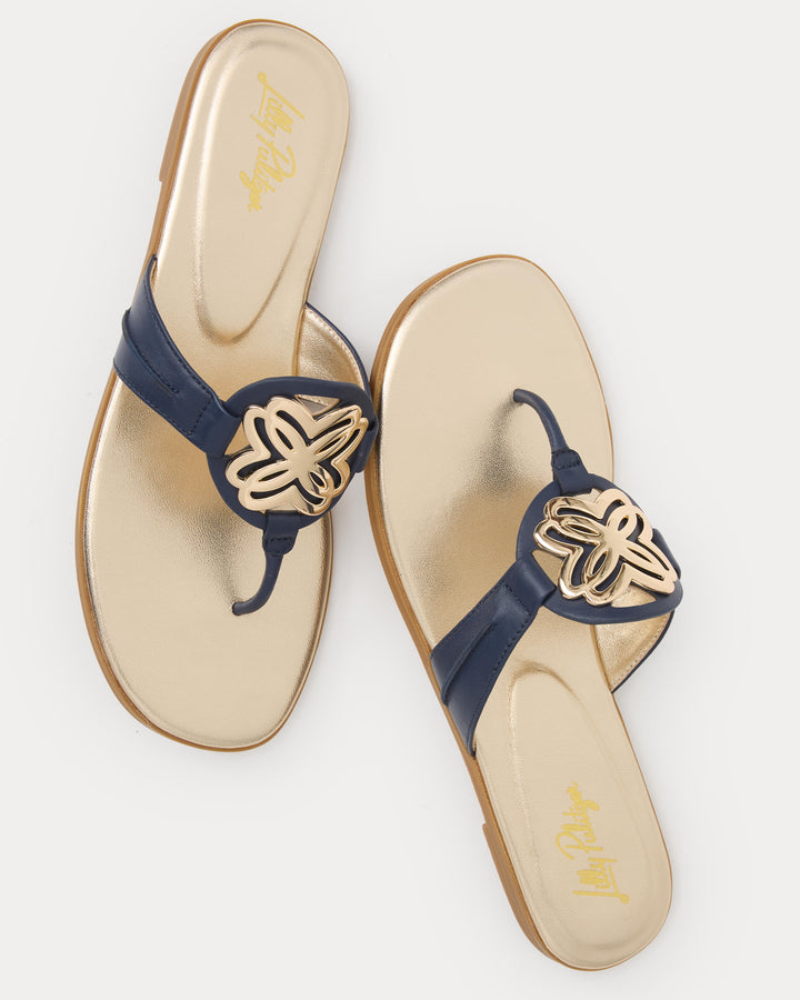 The Lilly Sandal - True Navy