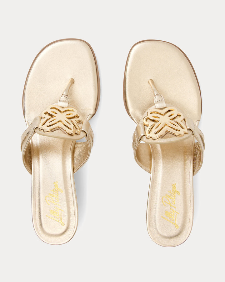 The Lilly Wedge - Gold Metallic