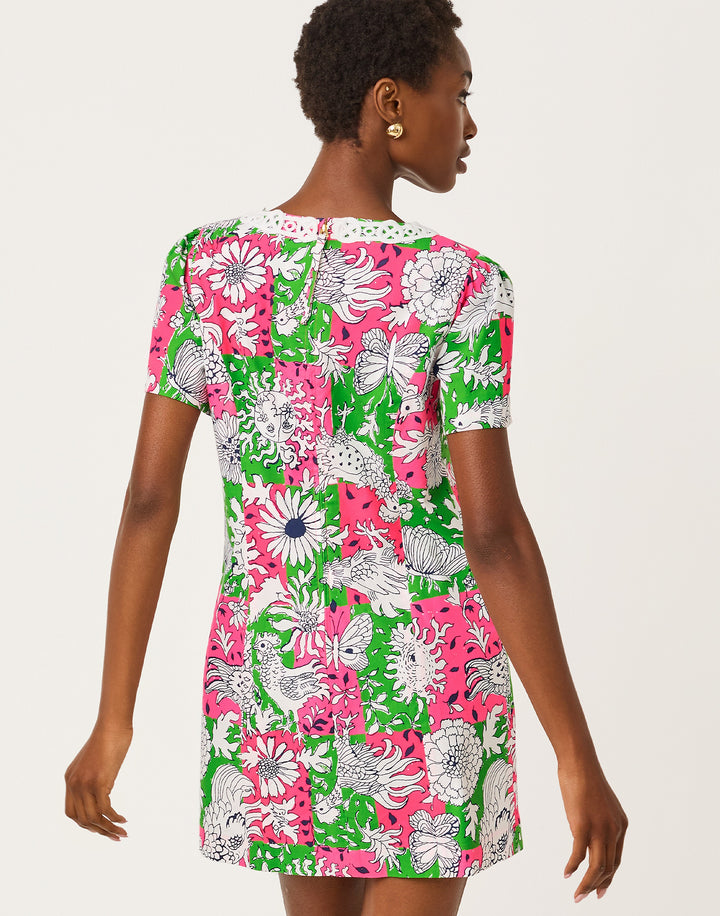 Salem Shift Romper - Cherry Blossom Chicken Check