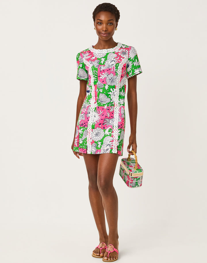 Salem Shift Romper - Cherry Blossom Chicken Check