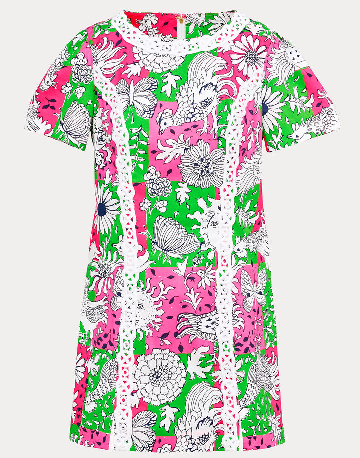 Salem Shift Romper - Cherry Blossom Chicken Check