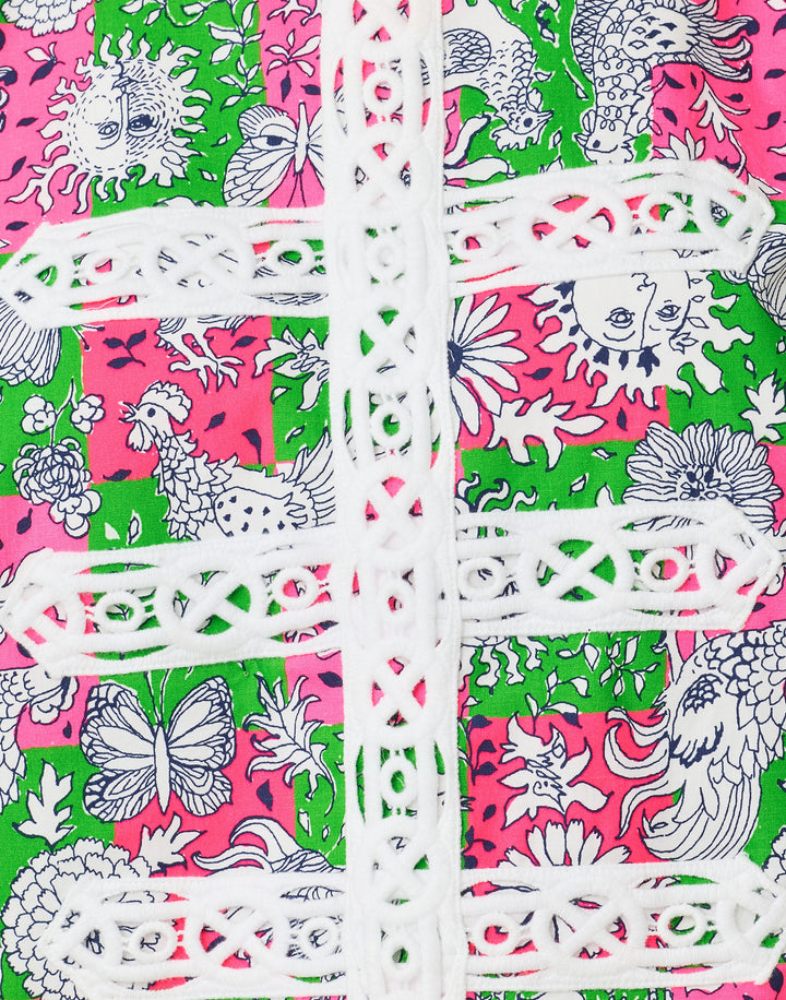 Annaleese Sleeveless Crop Top - Cherry Blossom Lil Chicken