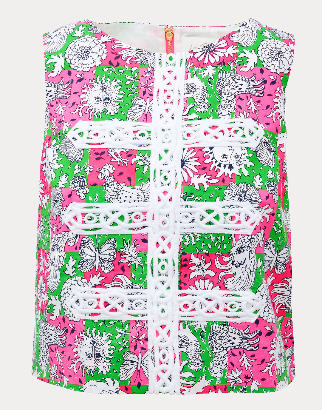 Annaleese Sleeveless Crop Top - Cherry Blossom Lil Chicken